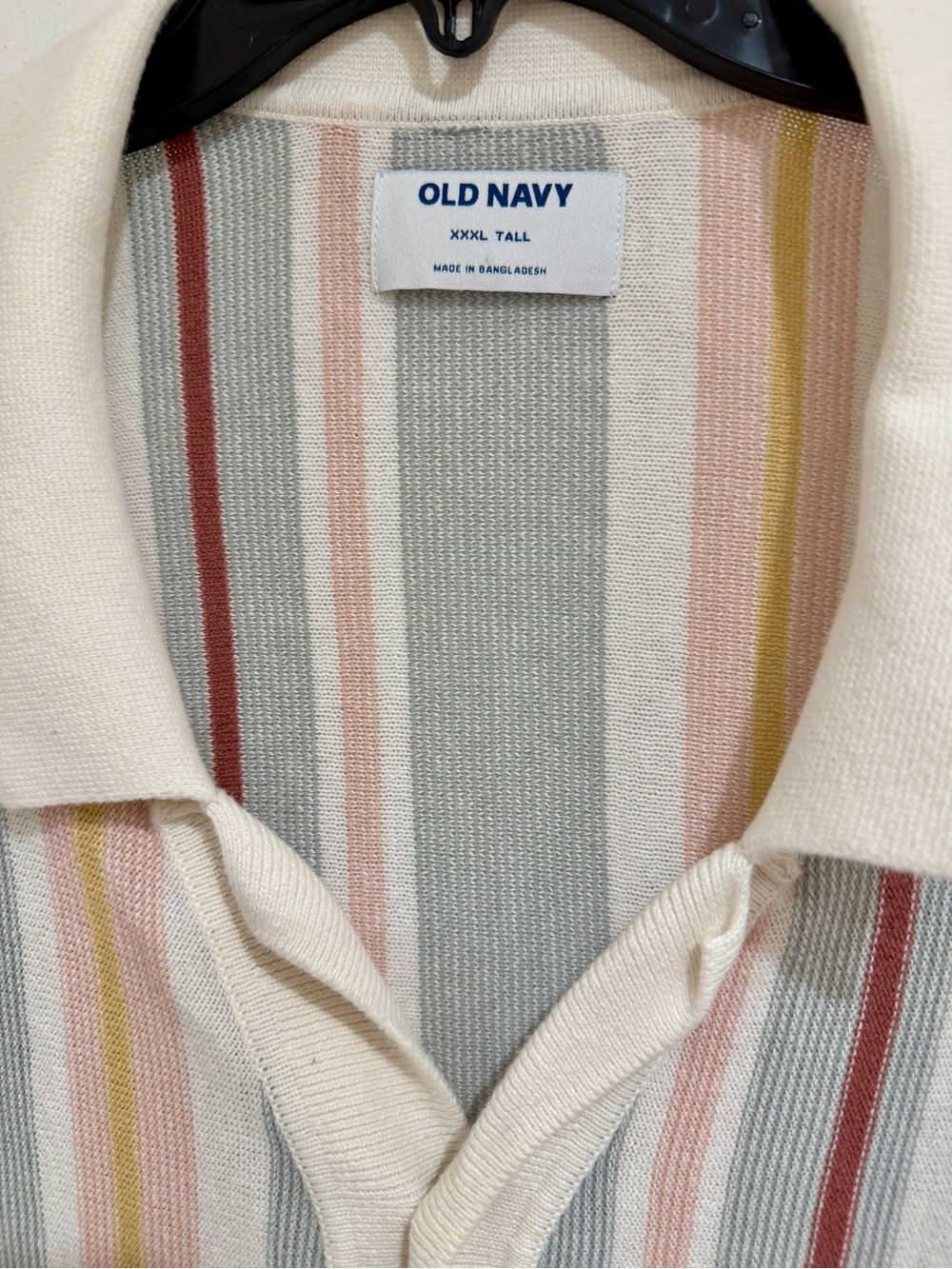 Old Navy Multicolor Vertical Stripe Casual Button-Down Shirt - Like New 4xl Tall